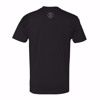 Backside of Black Shirt with Smoke Colored circle B Logo