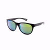 Bushnell Performance Eyewear Bobcat Sunglasses with Shiny Black Frame and Polarized Green Lens