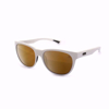 Bushnell Performance Eyewear Bobcat Sunglasses with Shiny White Frame and polarized Amber Lens