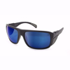 Bushnell Performance Eyewear Buffalo Sunglasses with Matte Black Frame and Polarized Grey Lens With Blue Mirror