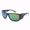 Moose Sunglasses with Matte Black Frame and Polarized Emerald Lens