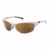 Osprey Sunglasses with Shiny White Frame and polarized Amber Lens
