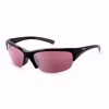 Osprey Sunglasses with Shiny Black Frame and Rose Lens